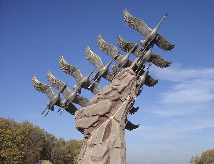 Журавли. Памятник воинам, погибшим в Великой Отечественной войне